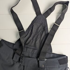 Spyder Black Insulated Ski Bibs with Adjustable Straps